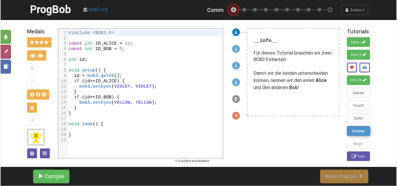 BOB3 Coding Tutorial