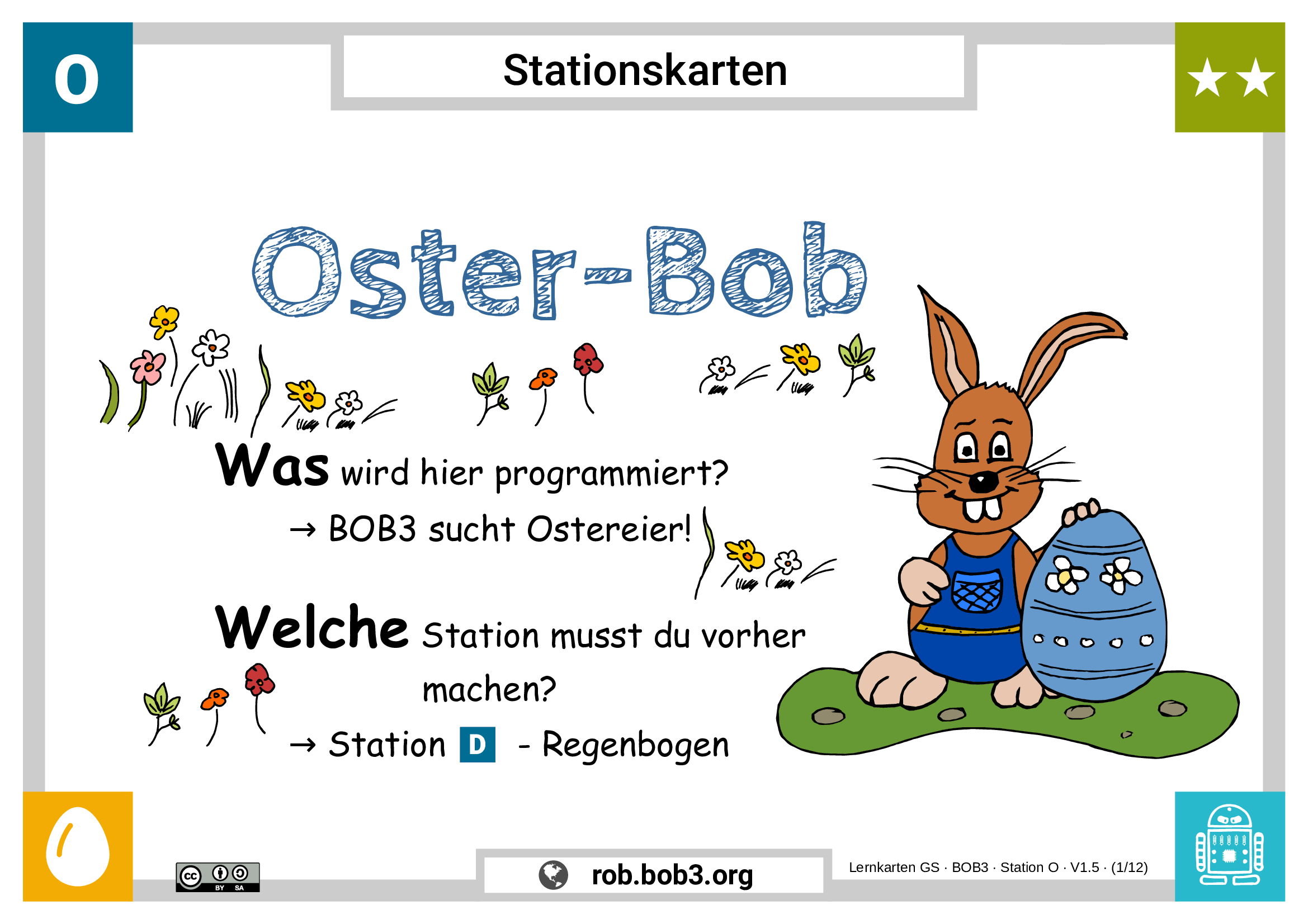 Lernstation W - Weihnachts-Bob - Deckblatt