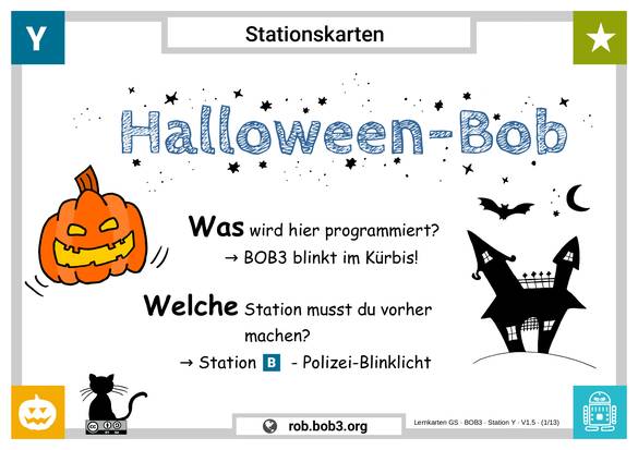 Lernstation Y - Halloween-Bob - Deckblatt