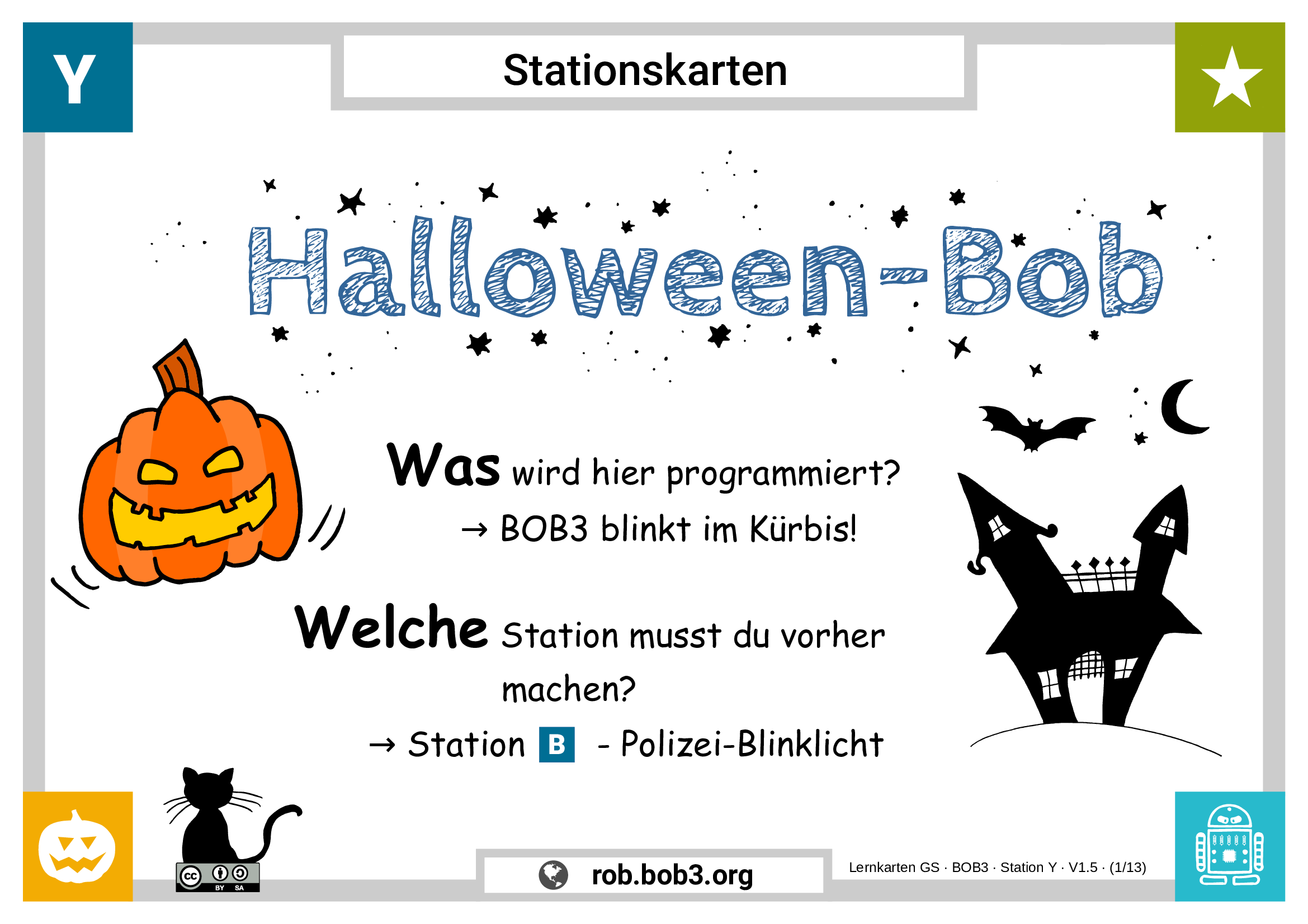 Lernstation Y - Kürbis-Bob Lernstation Y - Kürbis-Bob - Deckblatt