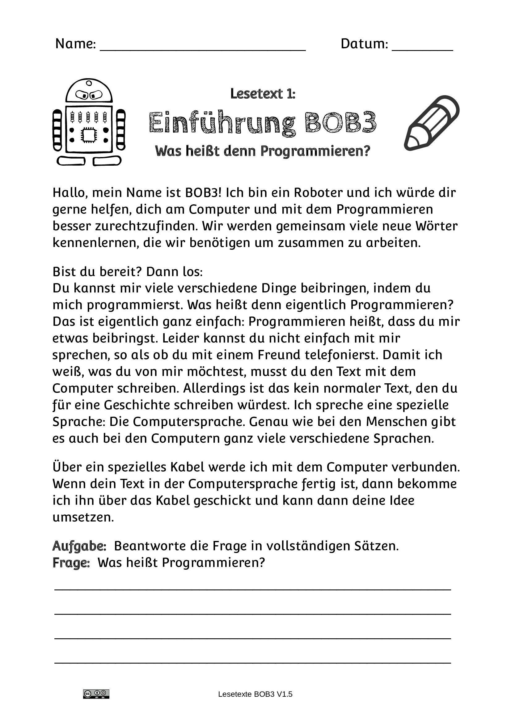 Lesetext 1 - Einführung BOB3