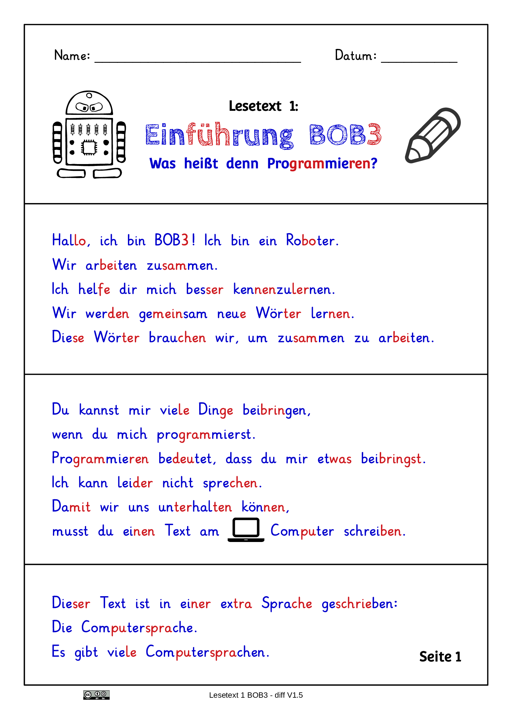 Lesetext 1 - Einführung BOB3