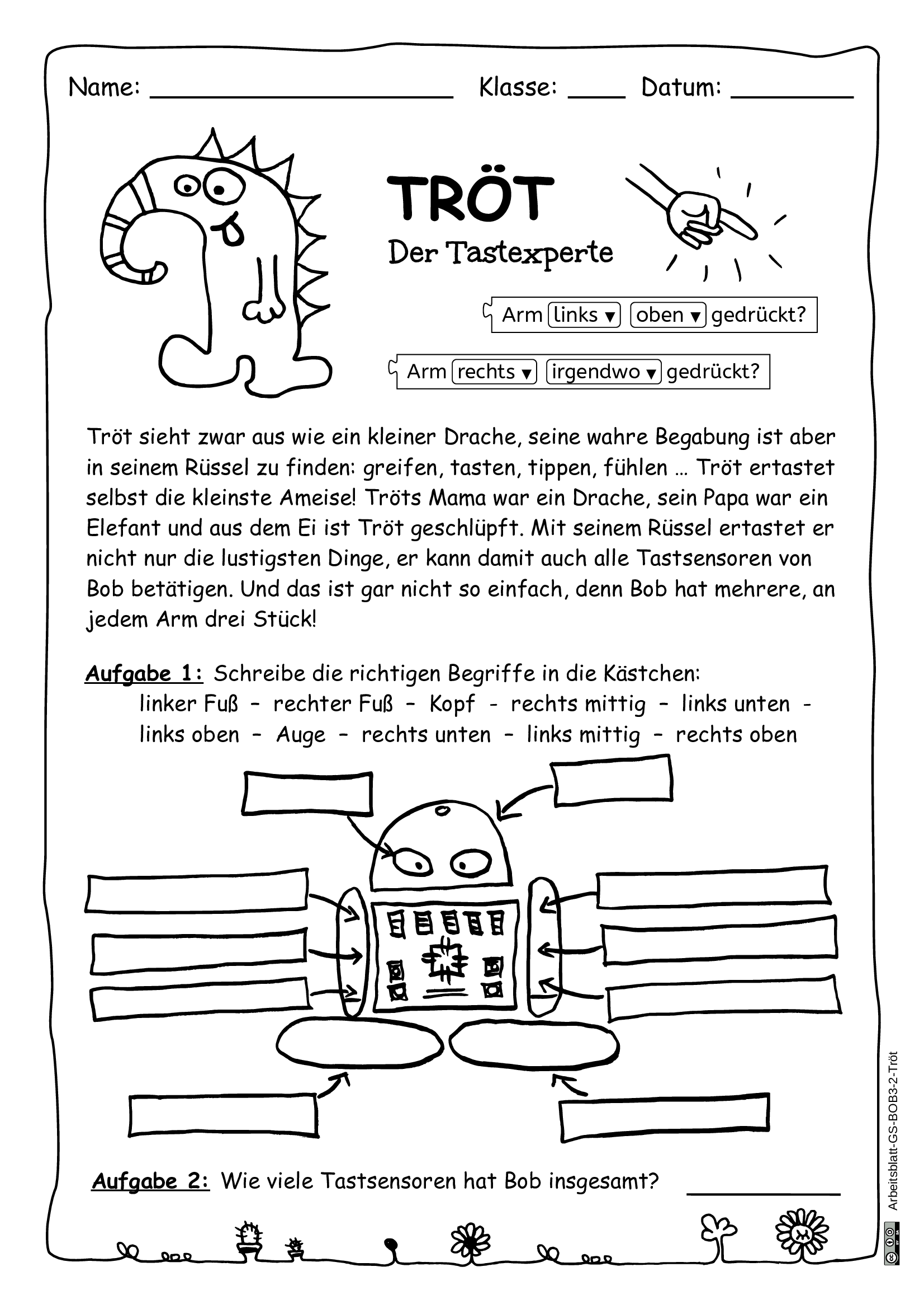 Arbeitsblatt 2 - Tröt