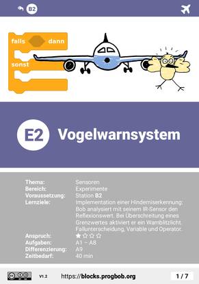 Station E2 - Vogelwarnsystem