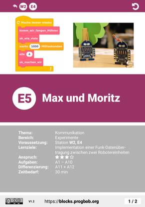 Station E5 - Max & Moritz