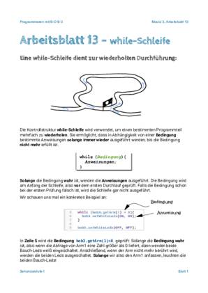 Arbeitsblatt 13 - While-Schleife