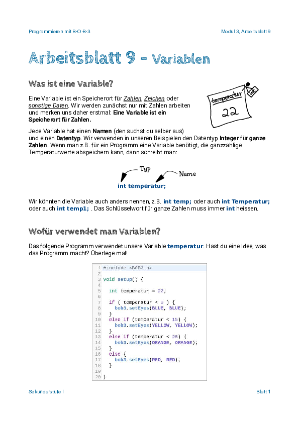 Lernstation C - Taschenlampe - Deckblatt